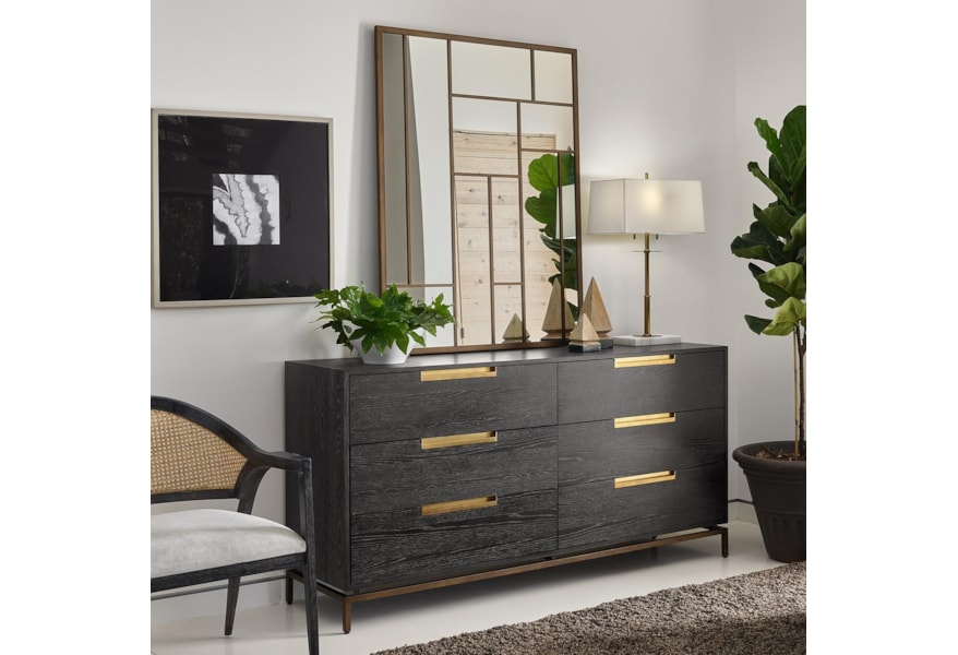 Oconnor Designs Modern Onyx Gable Dresser Sprintz Furniture