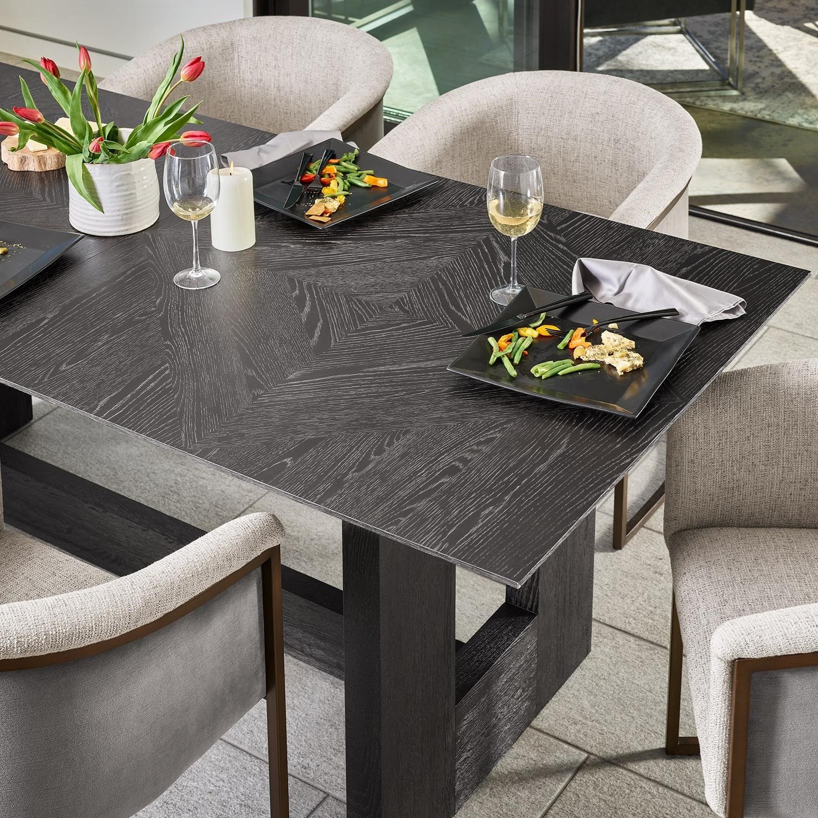 Universal Modern Onyx 847755 Kubrick Dining Table Becker Furniture Dining Tables