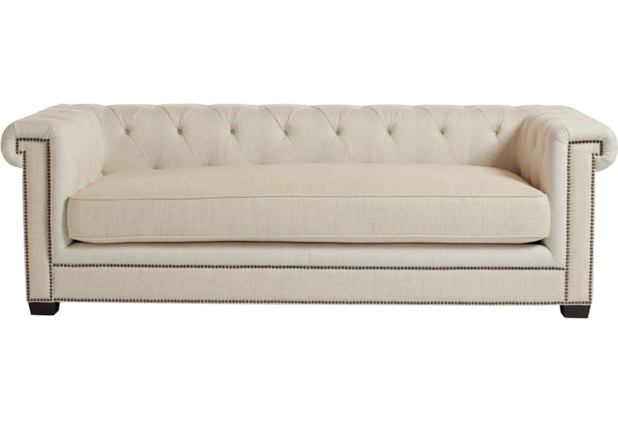 Universal Newbury Transitional Sofa In Cream Fabric Newbury Sofa In Cream Fabric