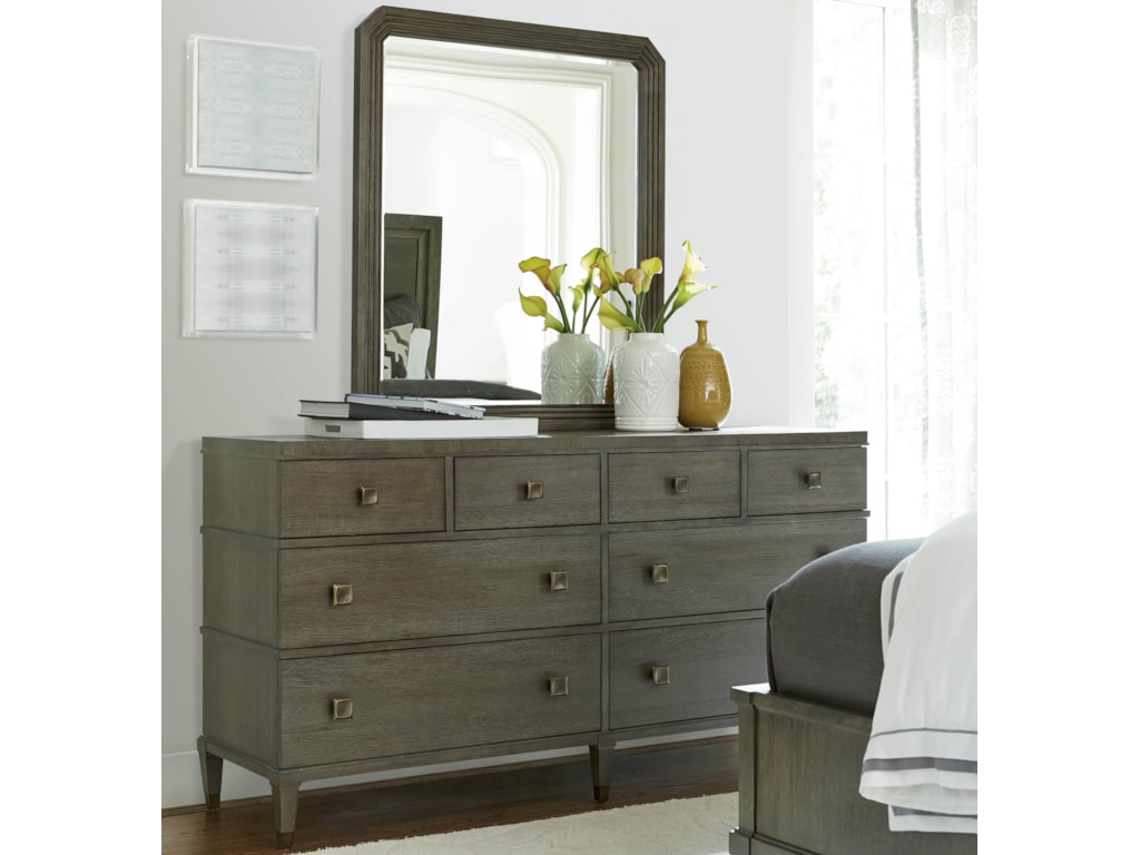 Universal Playlist 8 Drawer Dresser With Mirror Howell Furniture