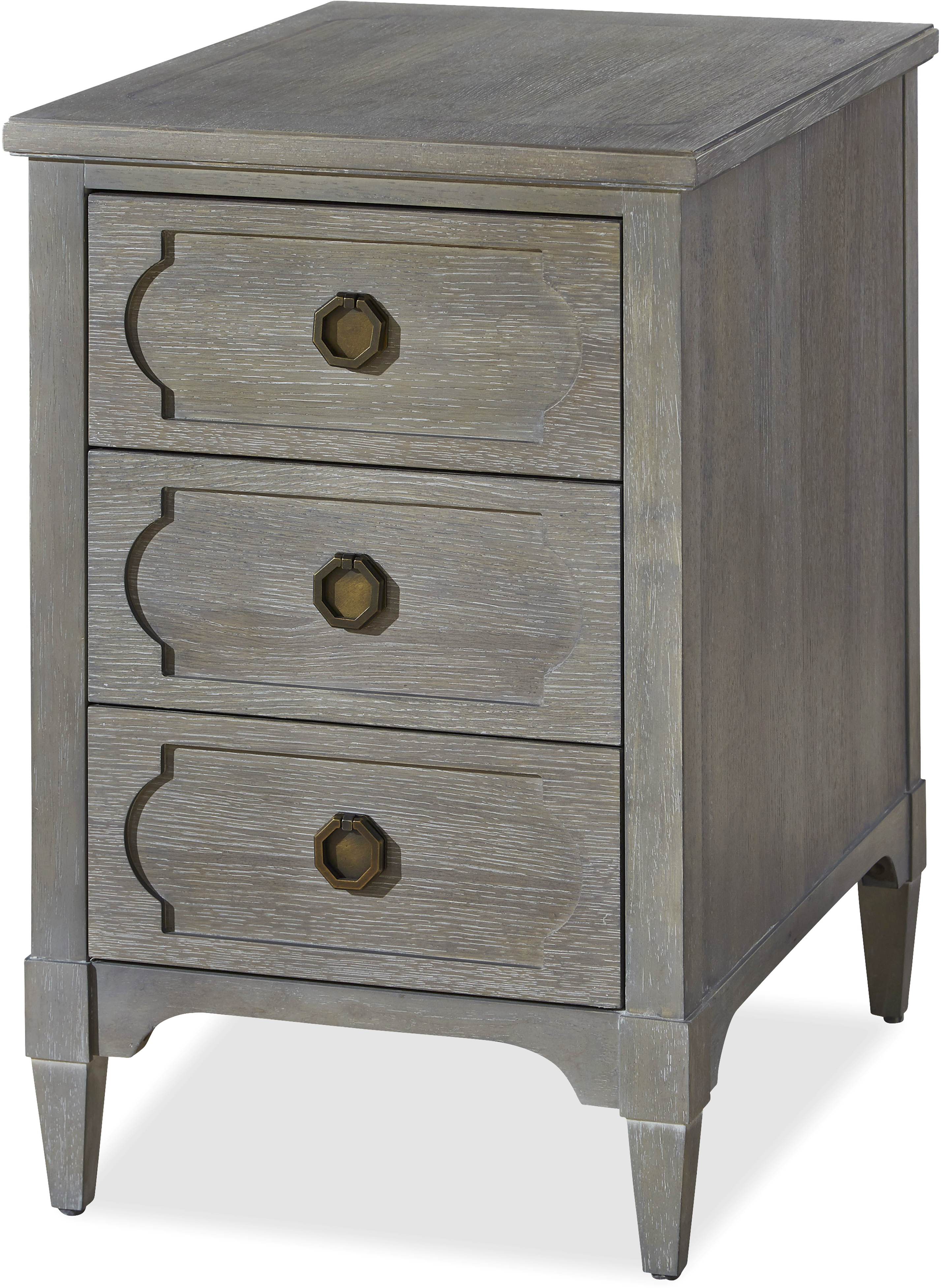 Universal Playlist 507a817 Chair Side Table With 3 Drawers