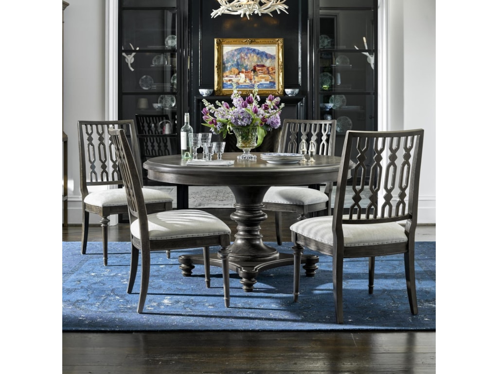Universal Postscript 5 Piece Round Dining Set Hudson S Furniture Universal Postscript5 Piece Dining Set