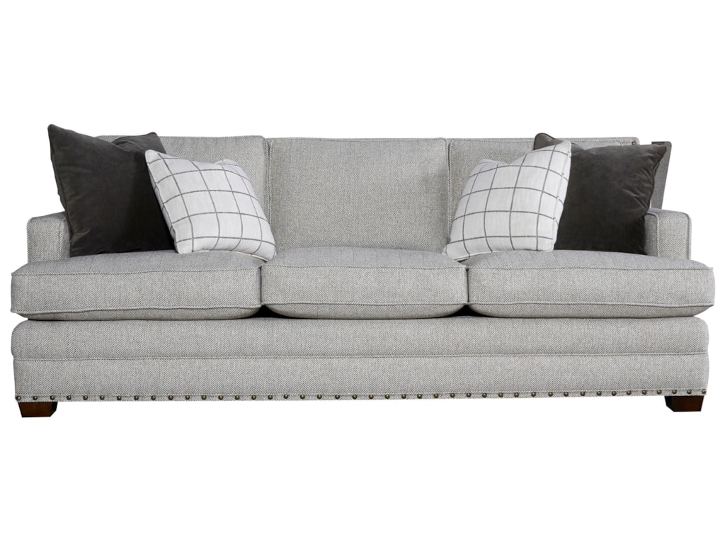 Riley Transitional Sofa With Nail Head Trim By Universal At Hudson S Furniture