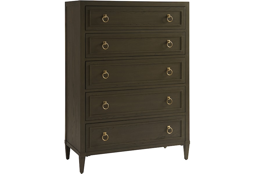 Universal Soliloquy 788150 5 Drawer Tall Dresser With Jewelry Tray
