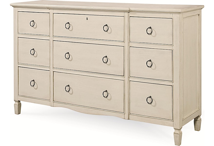 Universal Summer Hill 9 Drawer Dresser With Break Front Lindy S