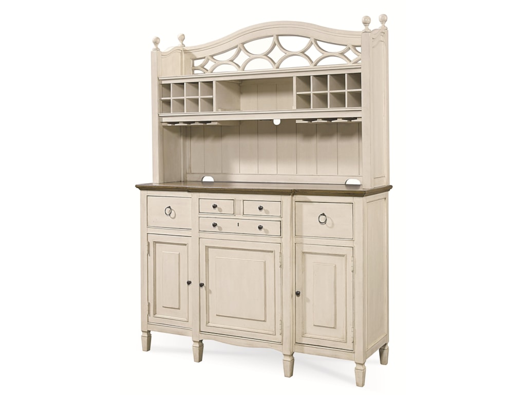 Universal Summer Hill 987670C 2 Pc Serving Buffet And Bar Hutch Universal Summer Hill 987670C 2 Pc Serving Buffet And Bar Hutch