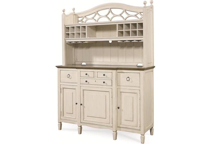 Universal Summer Hill 987670c 2 Pc Serving Buffet And Bar Hutch