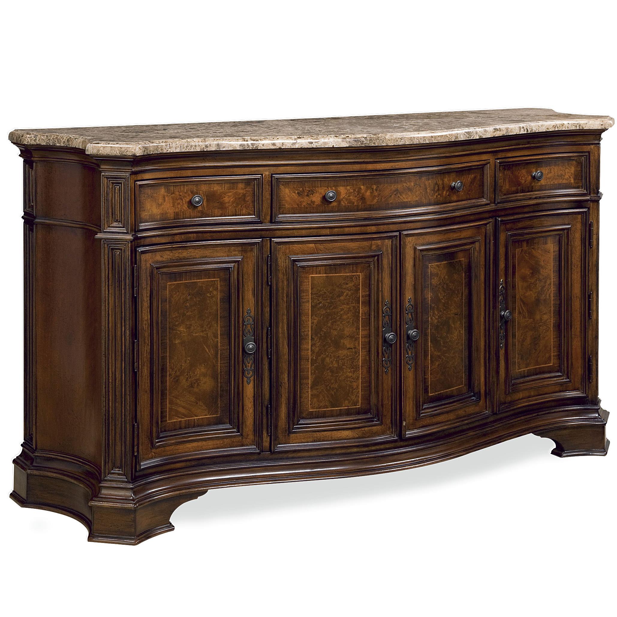 Universal Villa Cortina 409678 C Storage Credenza With Marble Top