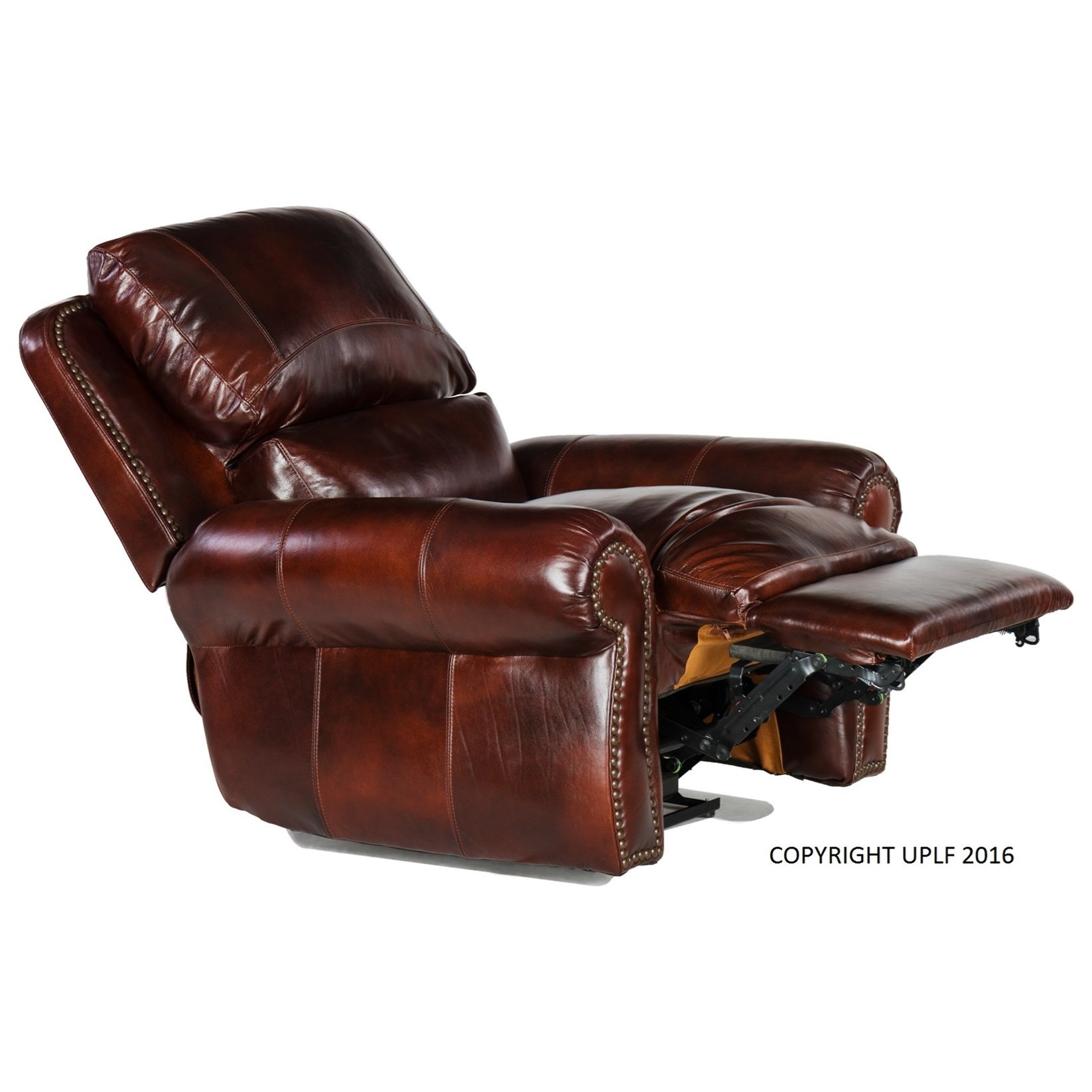 Usa Premium Leather 4650 Traditional Leather Power Recliner With Nailheads Wilson S Furniture Recliners