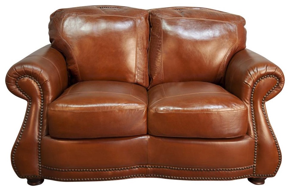 Usa Premium Leather Rhodas Top Grain 100 Leather Loveseat Morris Home Loveseats