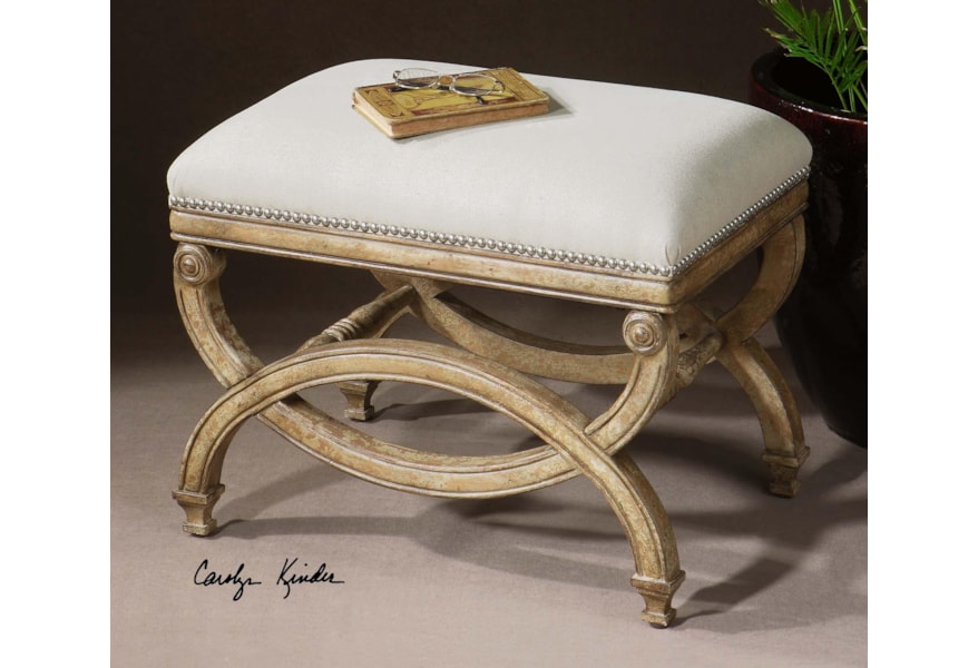 Uttermost Accent Furniture Benches Karline Small Bench With