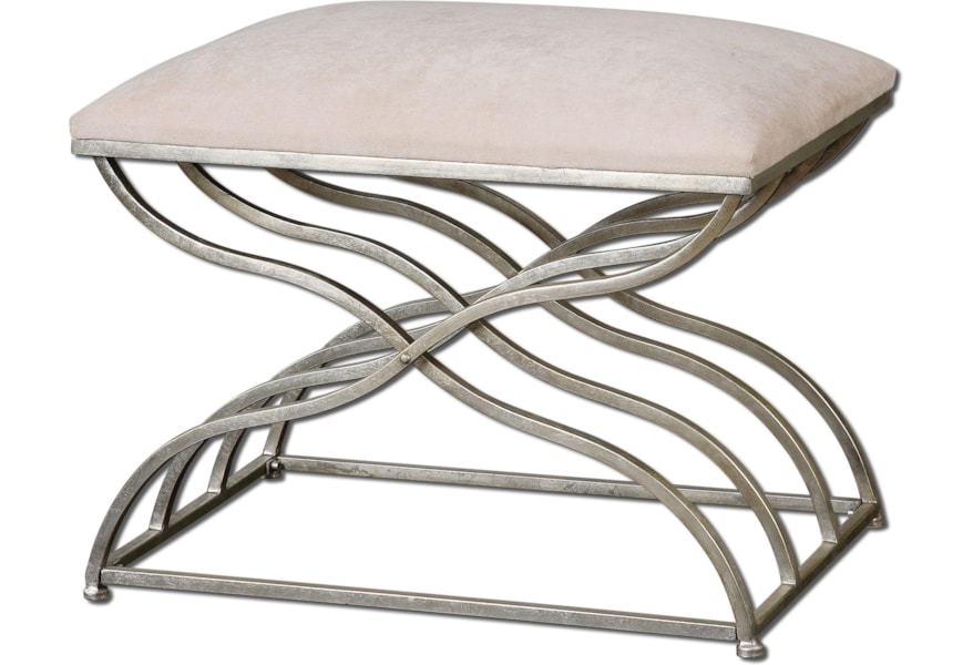 Uttermost Accent Furniture Benches 23091 Shea Small Modern Bench