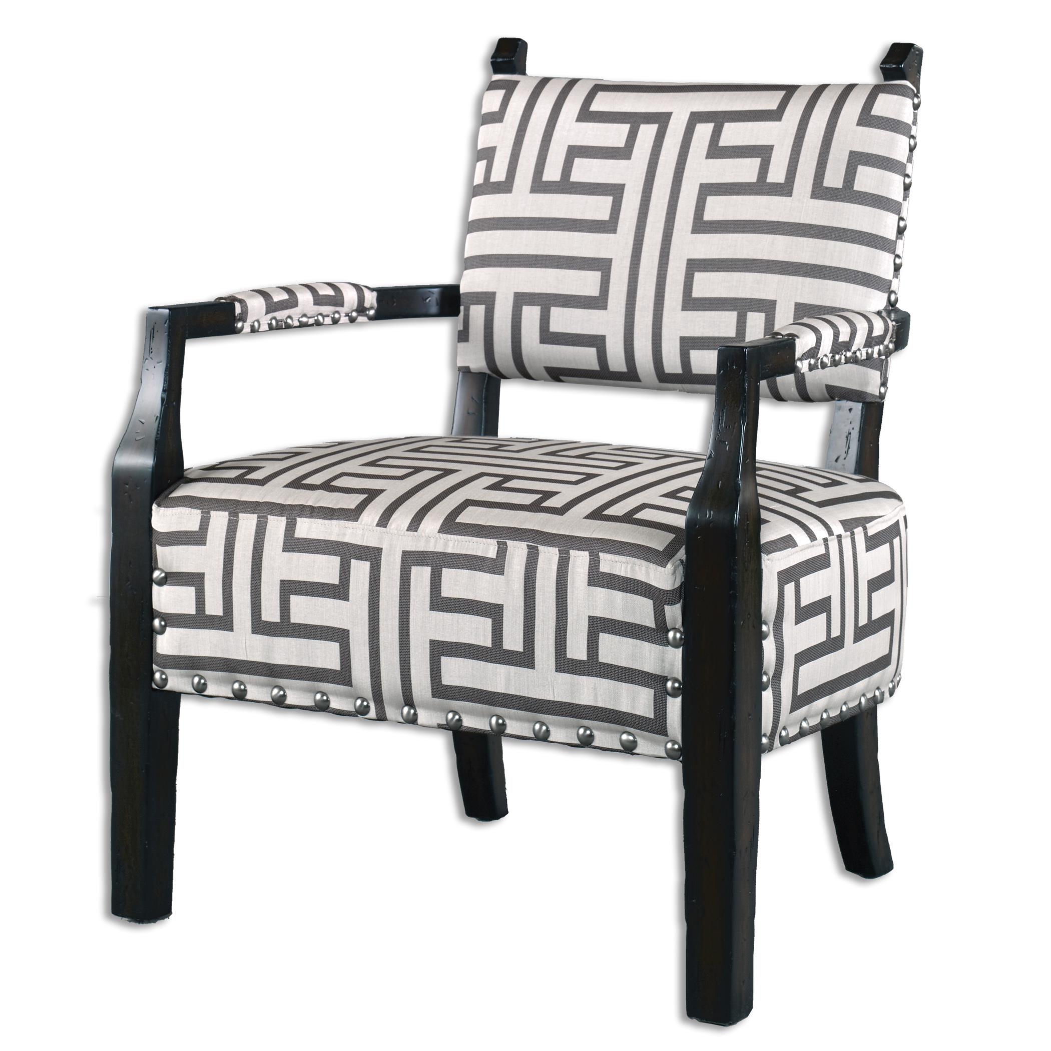 Uttermost Accent Furniture Accent Chairs Terica Geometric Accent