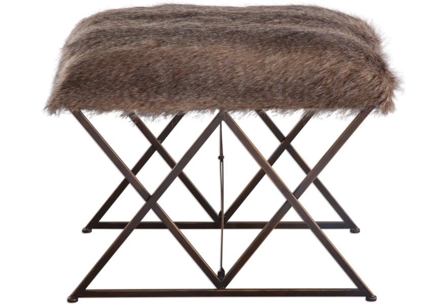 Uttermost Accent Furniture Benches 23277 Brannen Plush Small
