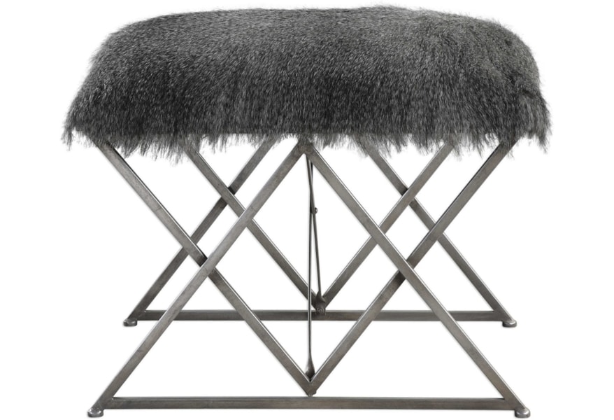 Uttermost Accent Furniture Benches 23373 Astairess Fur Small