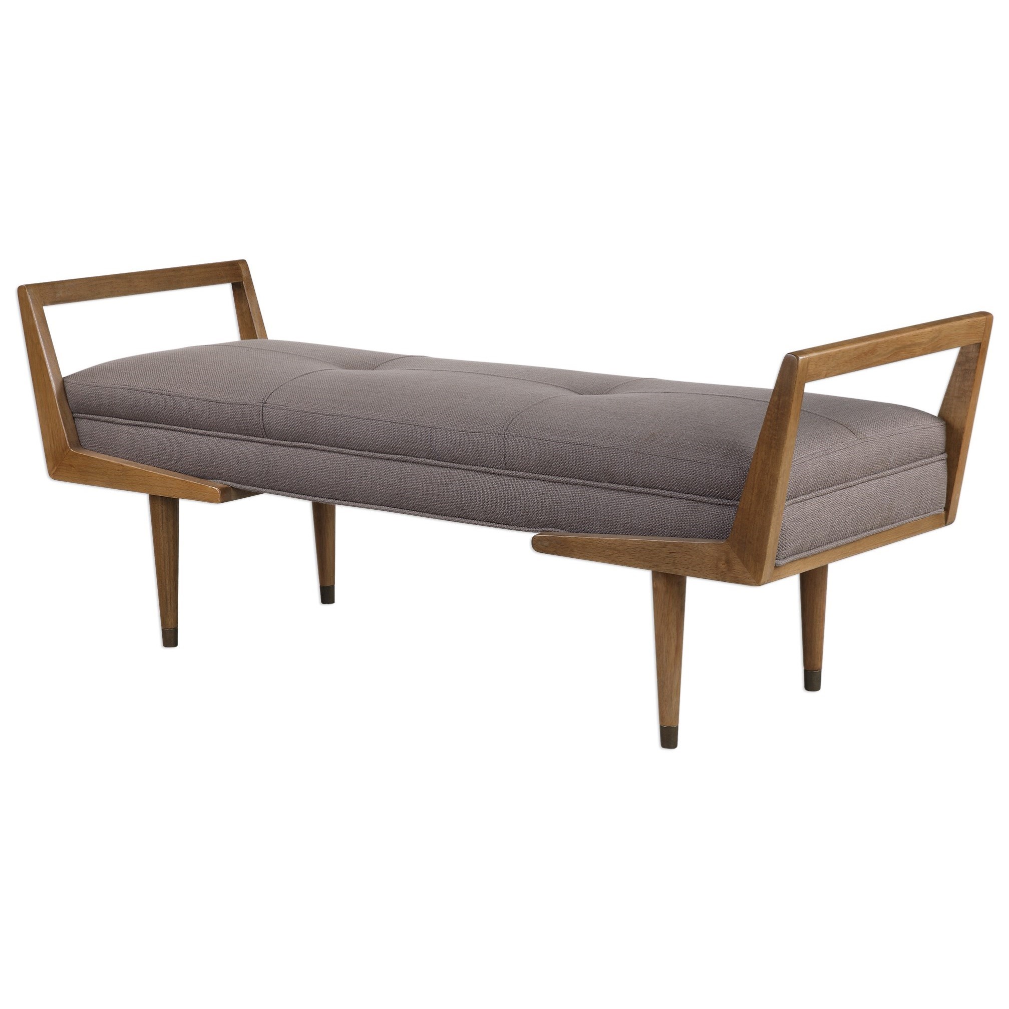 Uttermost Accent Furniture Benches 23388 Waylon Mid Century Modern Bench Hudson S Furniture Upholstered Benches