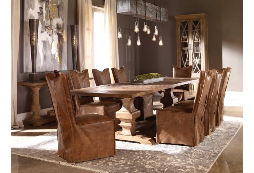 Uttermost Accent Furniture 23447 Delroy Armless Chairs Esprit Decor Home Furnishings Dining Side Chairs