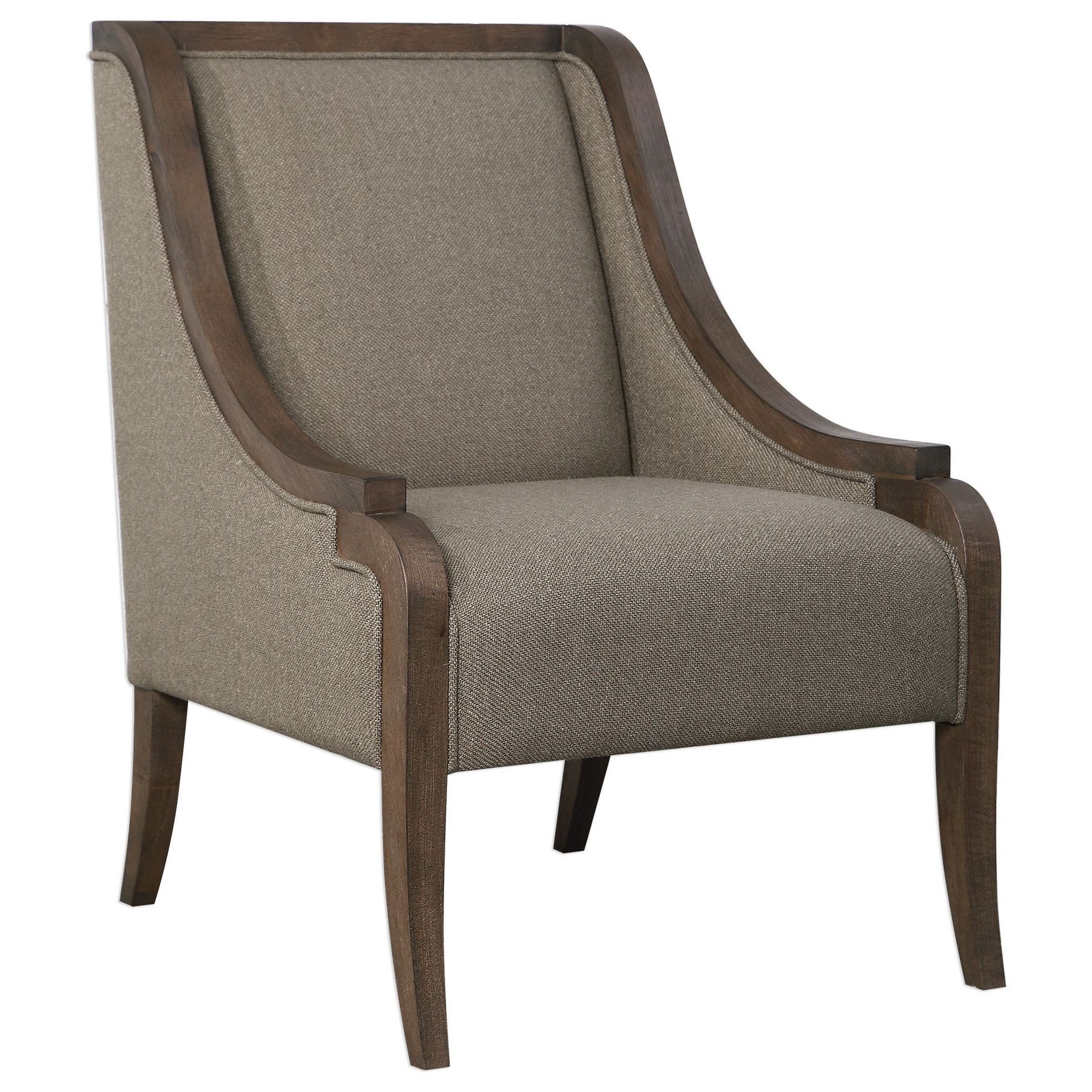 Uttermost Accent Furniture Accent Chairs 23477 Vaughn Walnut
