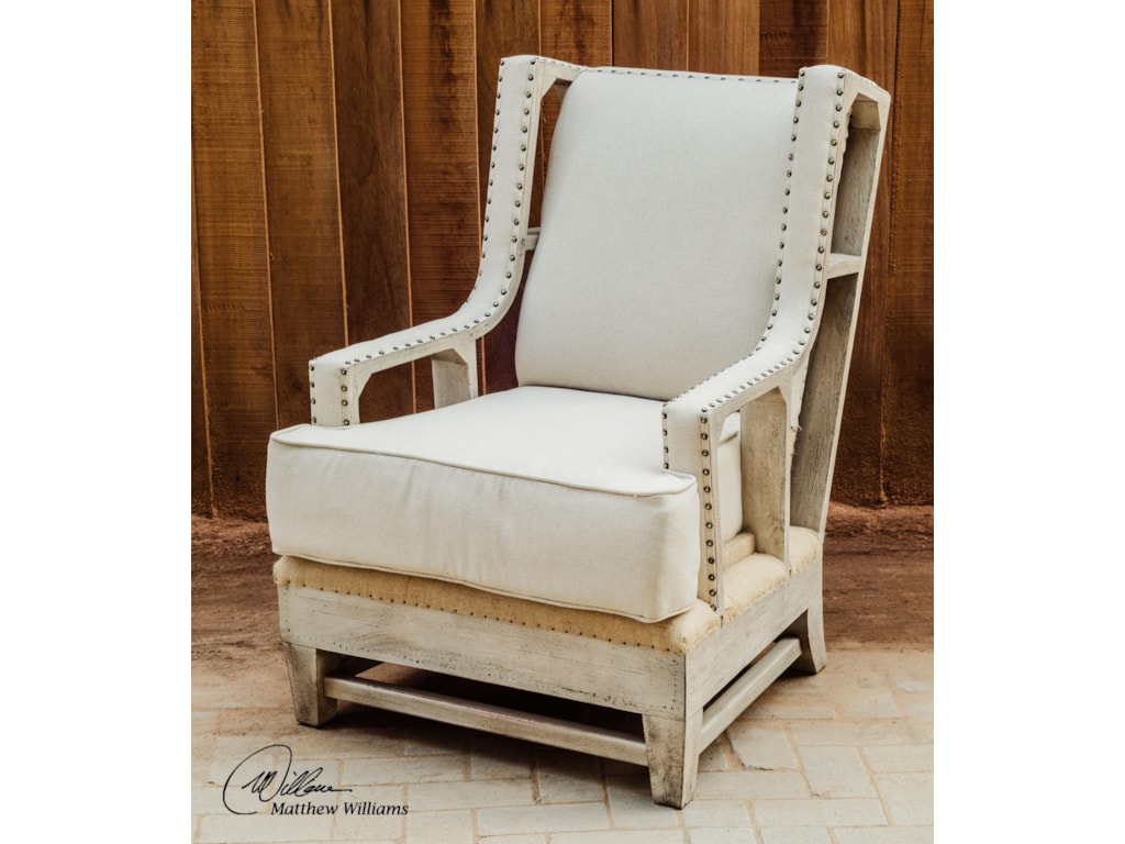 Uttermost Accent Furniture - Accent ChairsSchafer Linen Arm Chair
