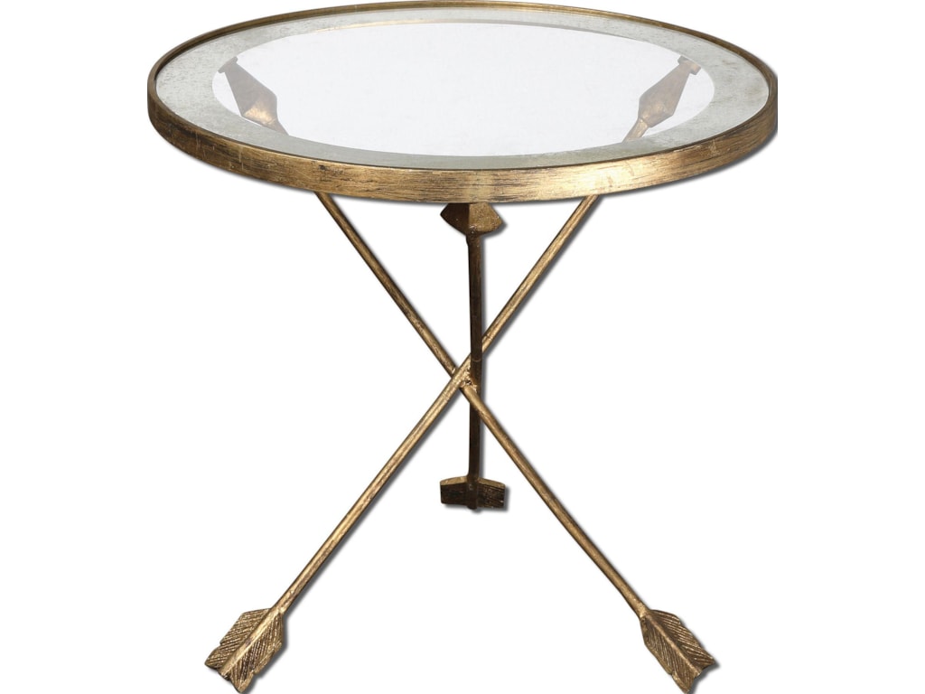Accent Furniture Aero Table With Feathered Arrow Legs Uttermost Accent Furnitureaero Table