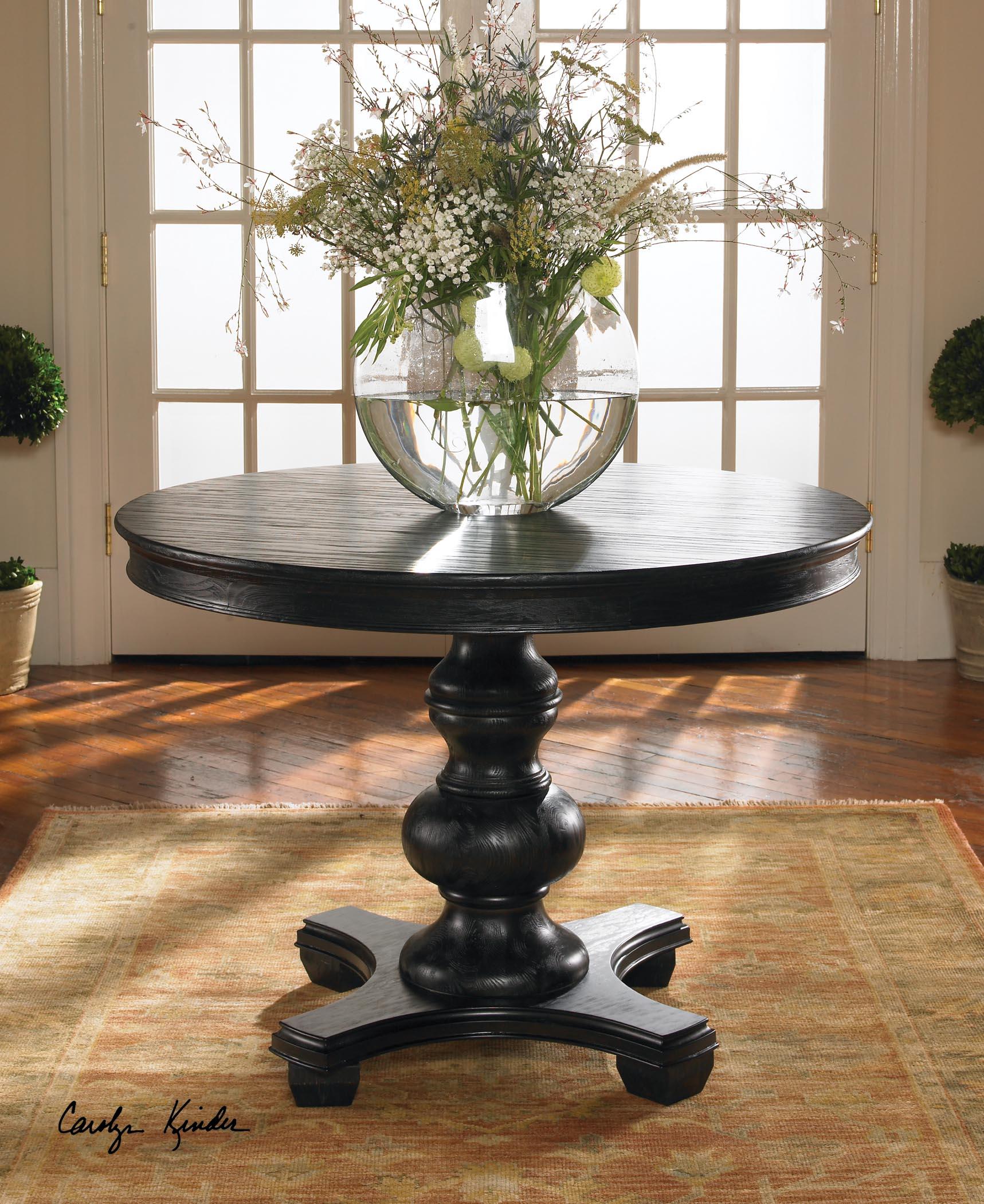 Uttermost Accent Furniture Occasional Tables 24310 Brynmore Wood Grain Round Table Upper Room Home Furnishings End Tables