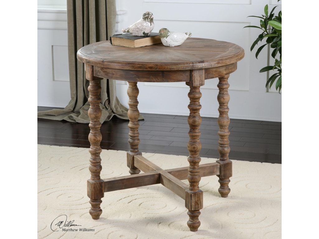 Uttermost Accent Furniture - Occasional TablesSamuelle Wooden End table