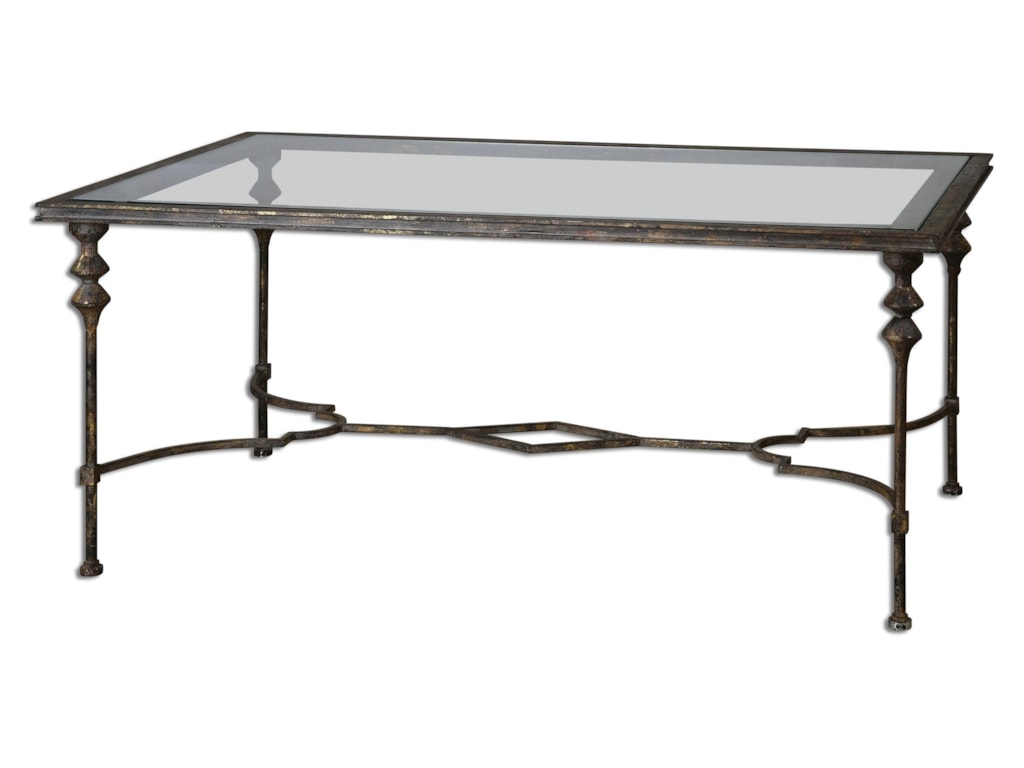 Uttermost Accent FurnitureQuillon Glass Coffee Table