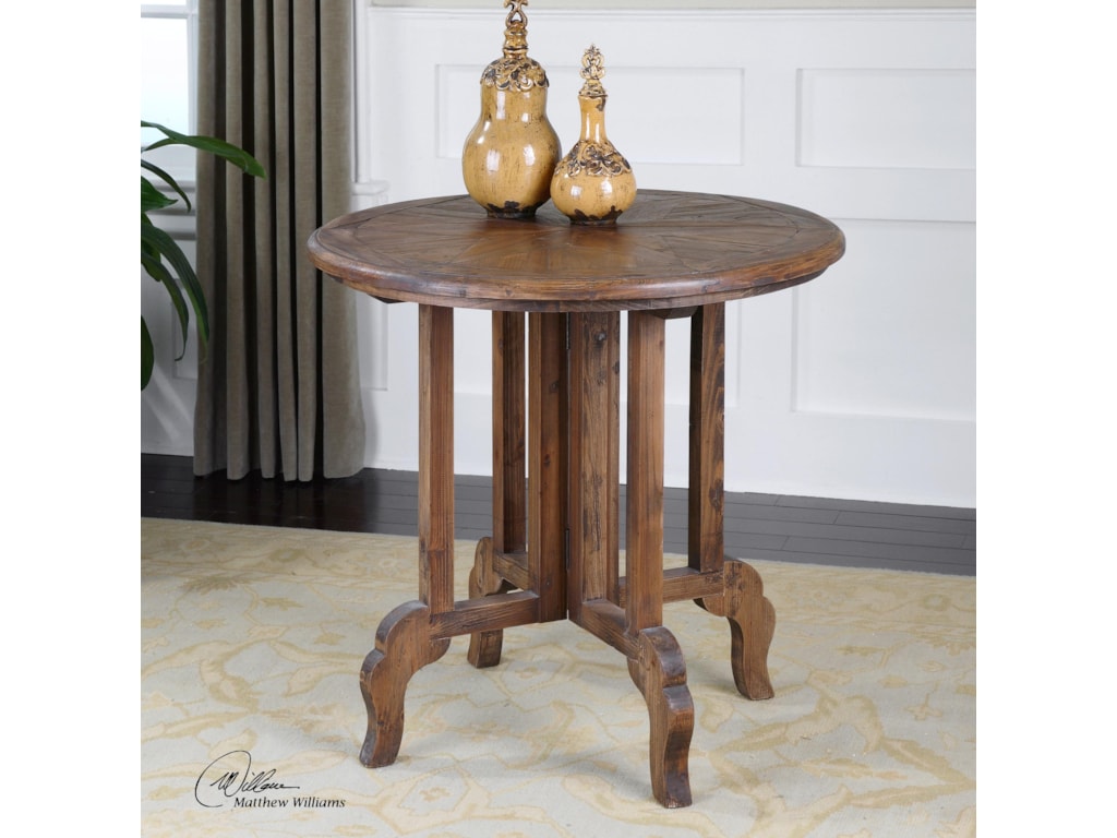 Uttermost Accent Furniture - Occasional TablesImber Round Accent Table