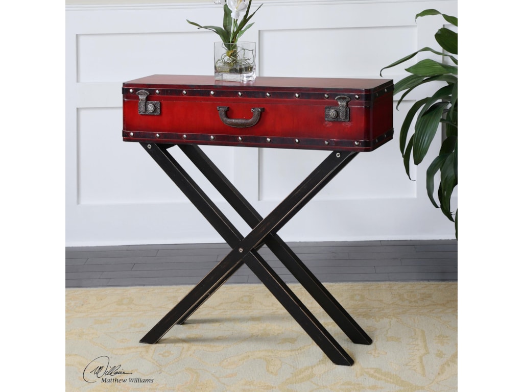 Uttermost Accent FurnitureTaggart Red Console Table