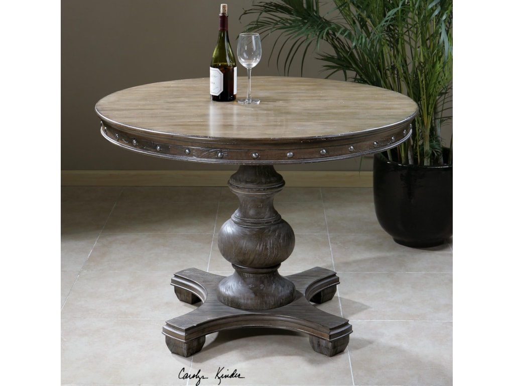 Uttermost Accent Furniture - Occasional TablesSylvana Wood Round Table