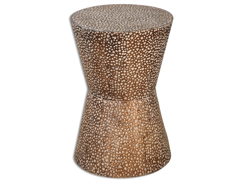 Uttermost Accent Furniture 24461 Cutler Drum Shaped Table Uttermost Accent Furniturecutler Drum Shaped Table