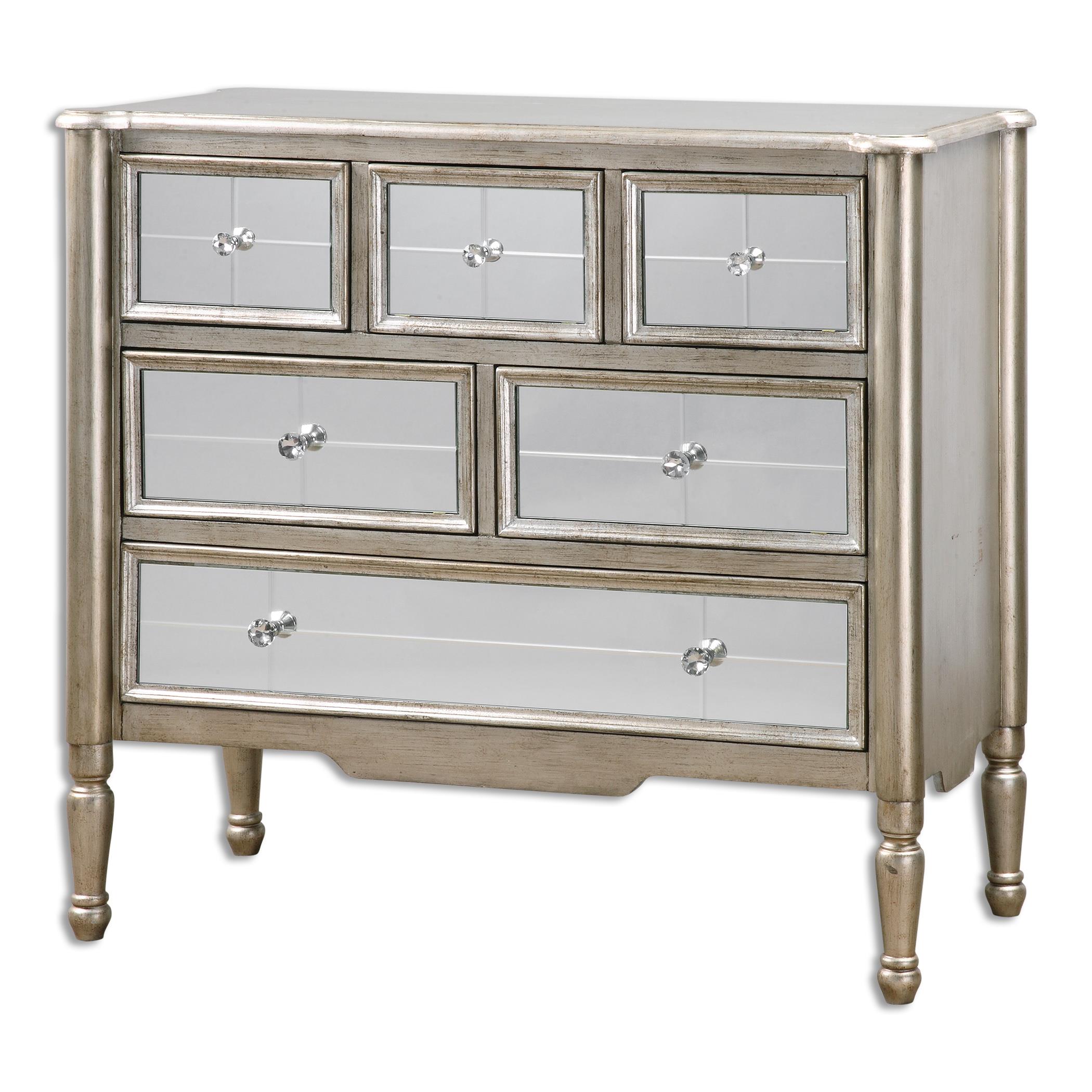 Uttermost Accent Furniture Chests 24504 Rayvon Mirrored Accent Chest Dunk Bright Furniture Accent Chests