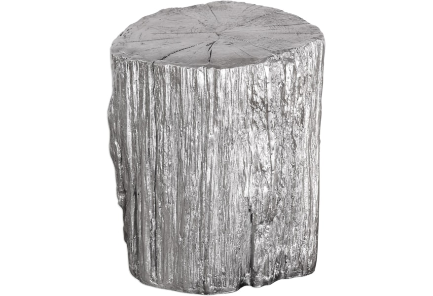 Uttermost Accent Furniture Benches Cambium Silver Tree Stump