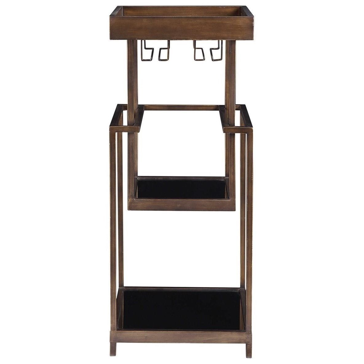 Uttermost Accent Furniture Adia Mid Century Bar Stand Wayside Furniture Wine Racks Wine Cabinets