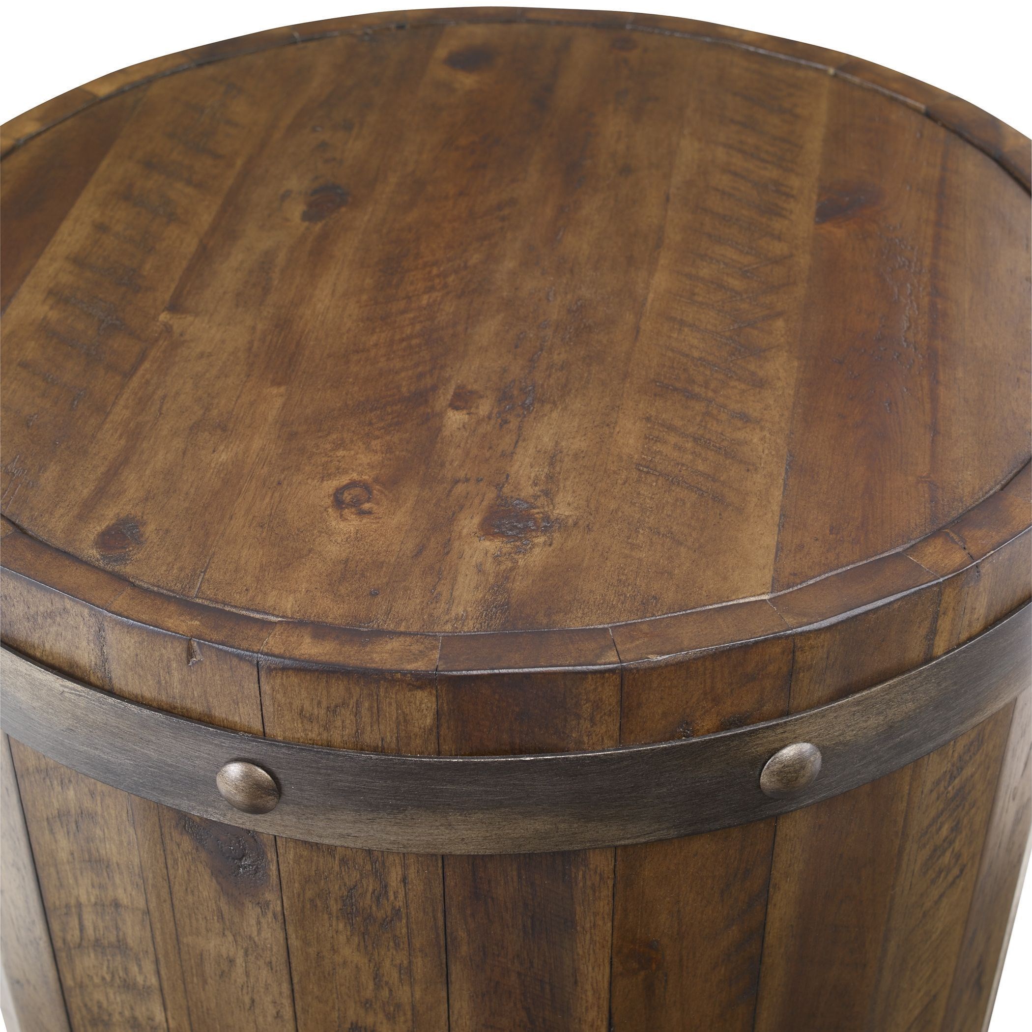 Uttermost Accent Furniture Occasional Tables Ceylon Wine Barrel