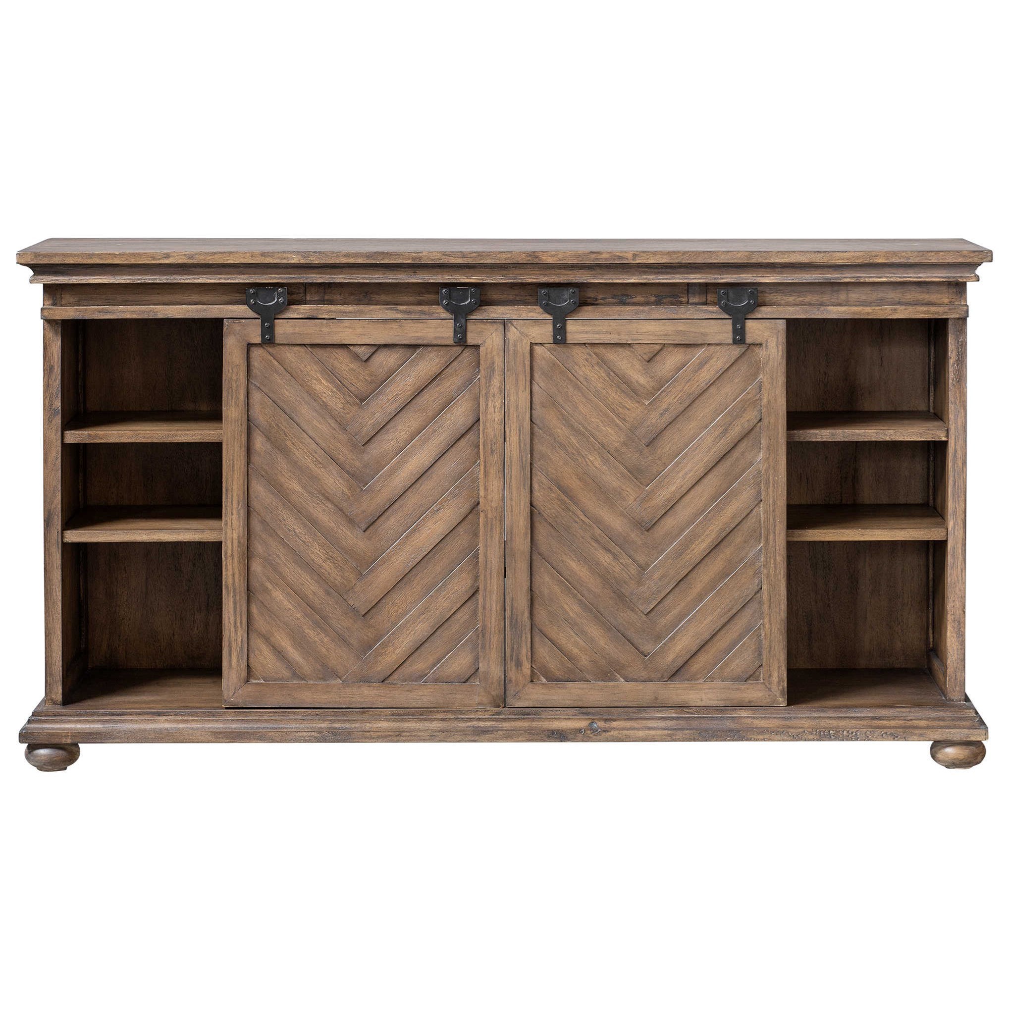 Uttermost Accent Furniture 25445 Primalia Barn Door Media Console