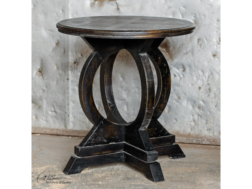 Uttermost Accent Furniture Occasional Tables Maiva Black Accent Table Wayside Furniture End Tables
