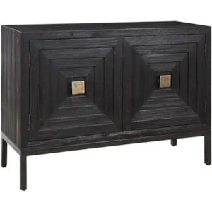 Uttermost Accent Furniture Chests Aiken Dark Walnut 2 Door Cabinet Suburban Furniture Accent Chests