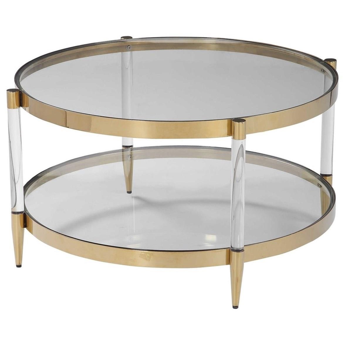 Uttermost Accent Furniture Occasional Tables Kellen Glass Coffee Table Furniture Superstore Rochester Mn Cocktail Coffee Tables