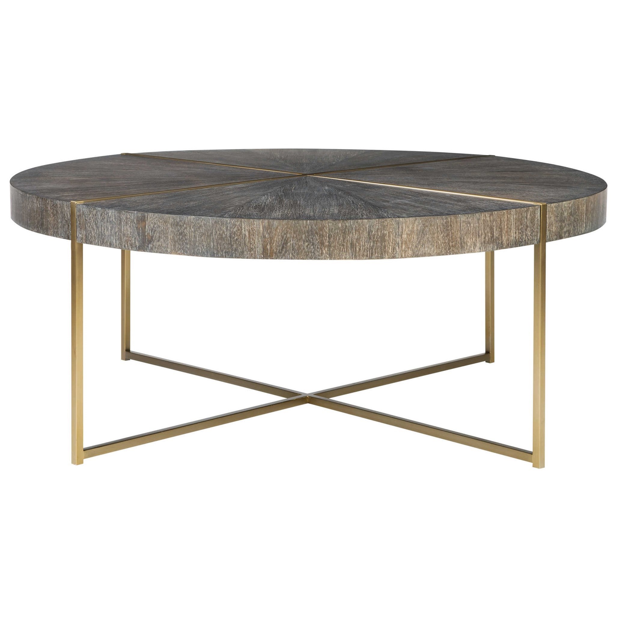 Uttermost Accent Furniture Occasional Tables 25378 Taja Round Coffee Table Dunk Bright Furniture Cocktail Coffee Tables