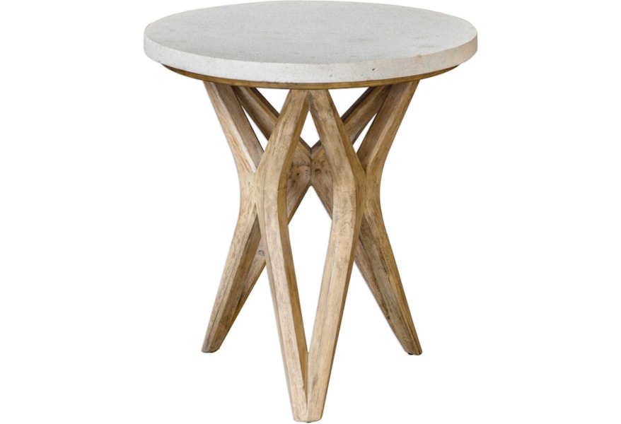 Uttermost Accent Furniture Occasional Tables 25437 Marnie Limestone Accent Table Hudson S Furniture End Tables