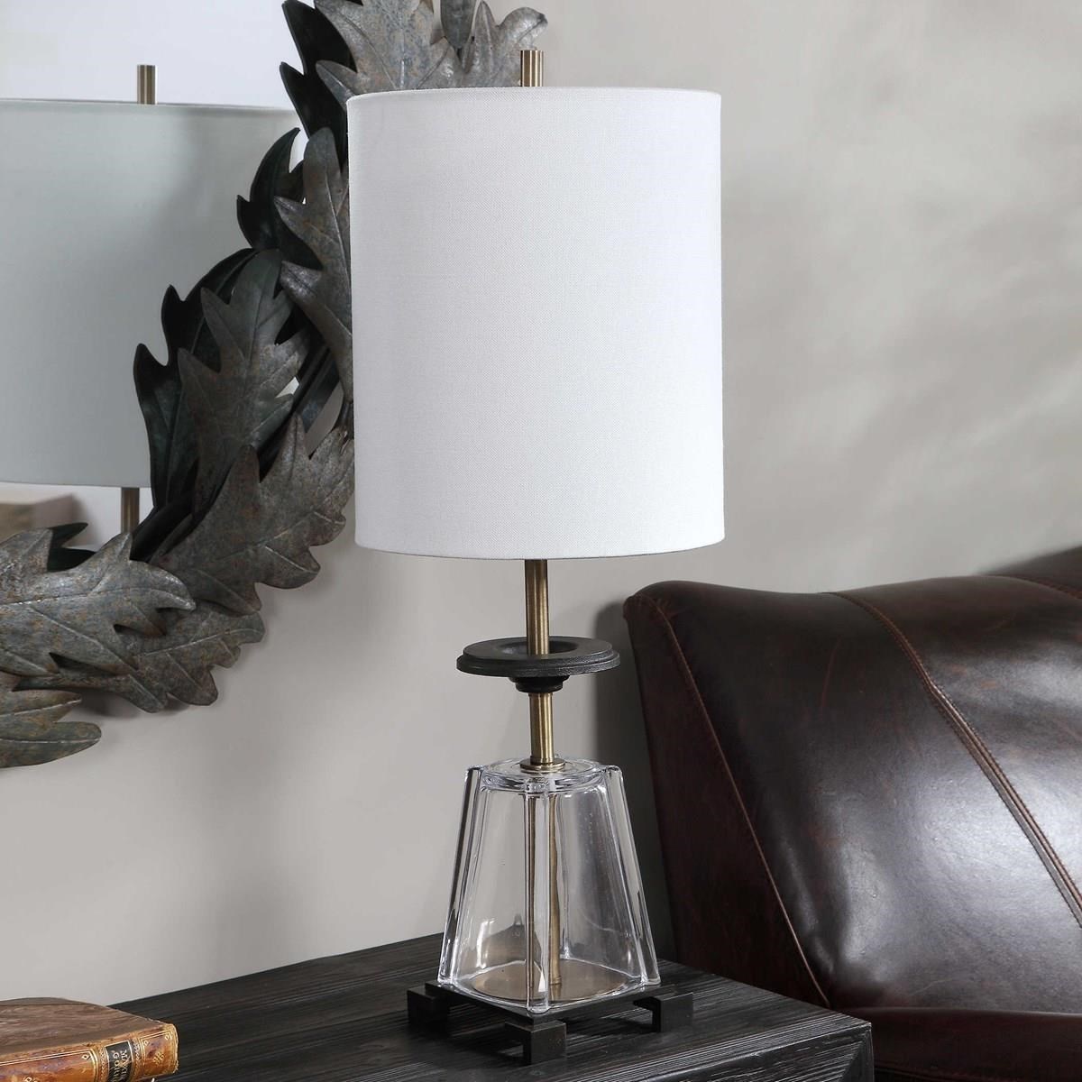 Uttermost Accent Lamps Hancock Glass Accent Lamp Suburban