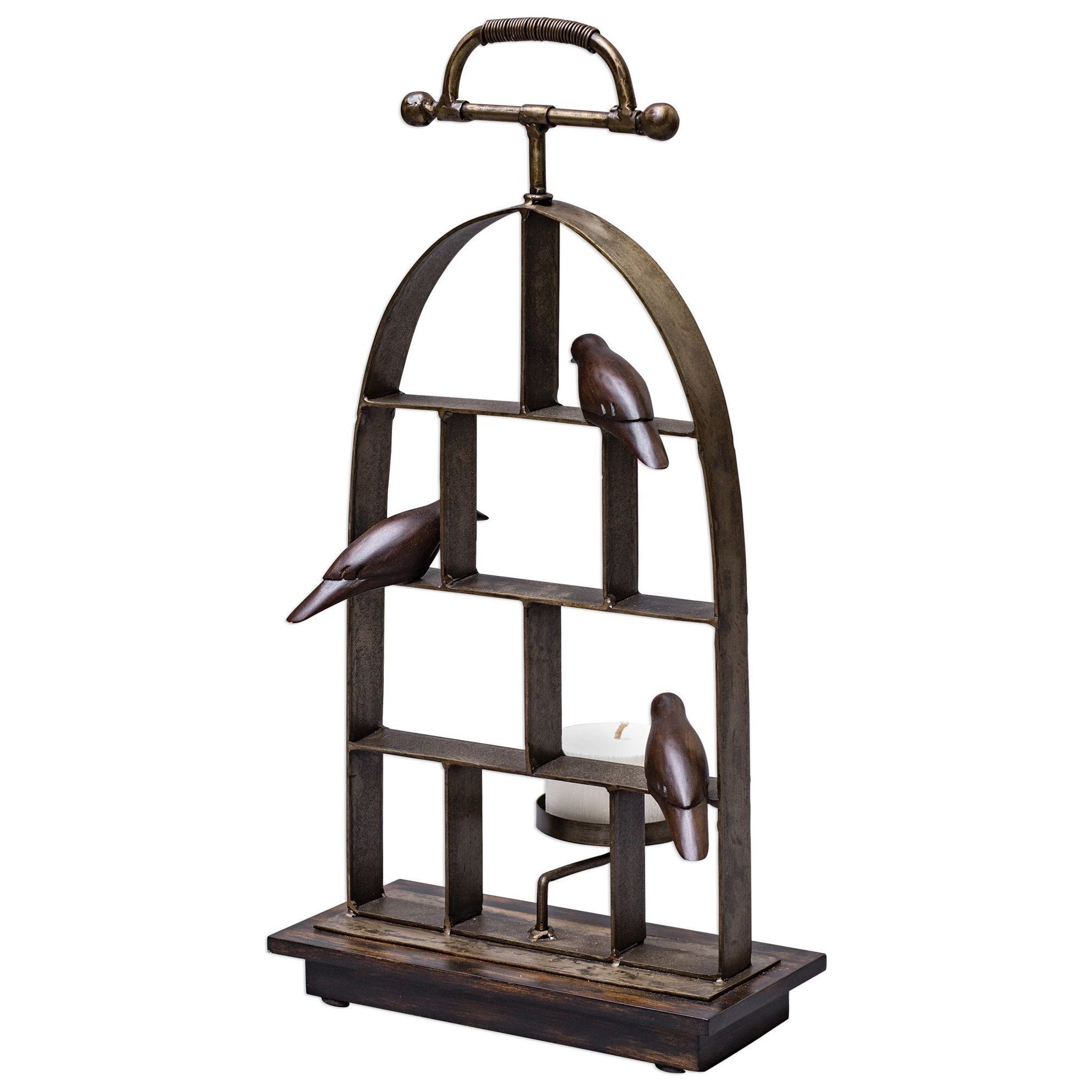 Uttermost Accessories Candle Holders 17104 Kase Gunmetal