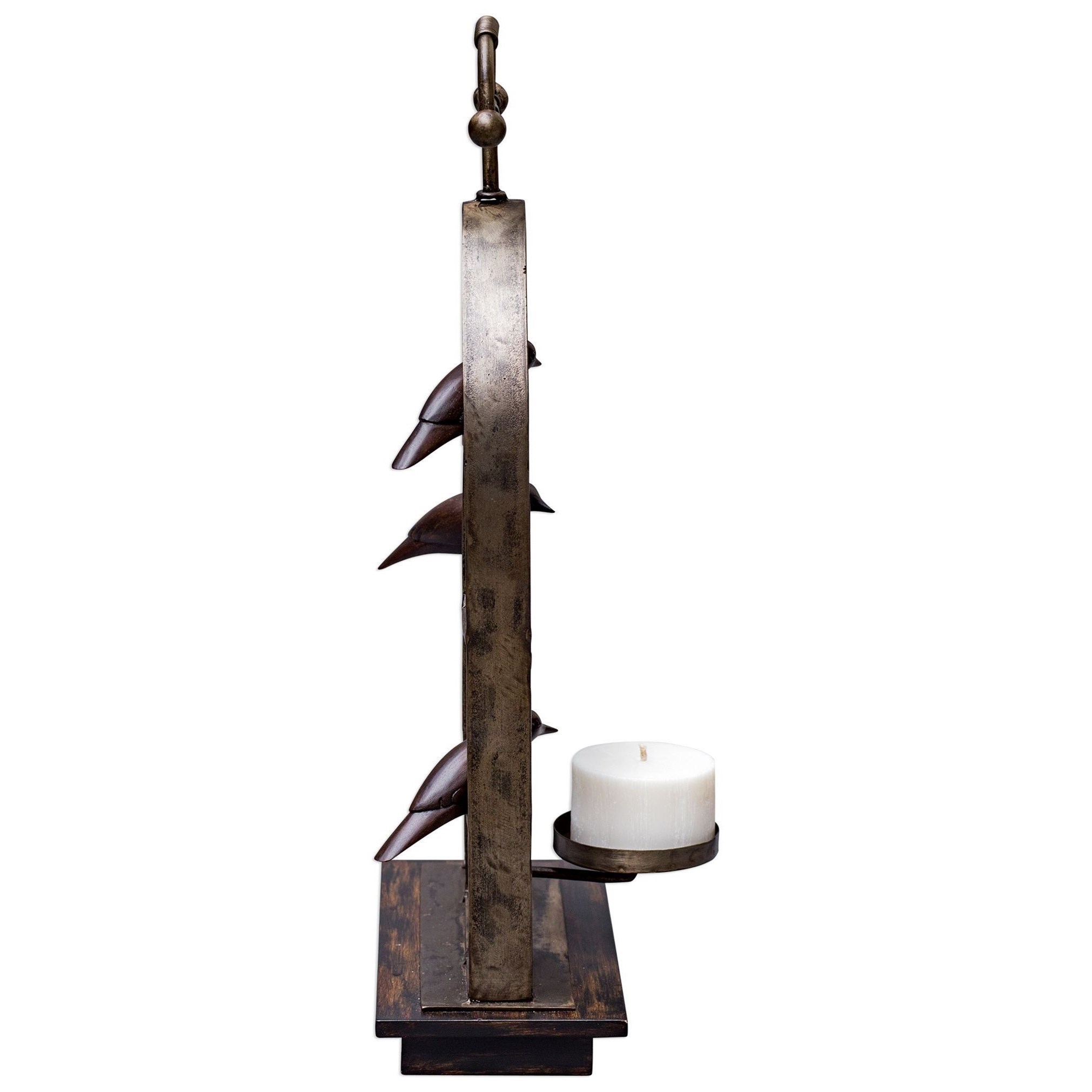 Uttermost Accessories Candle Holders 17104 Kase Gunmetal