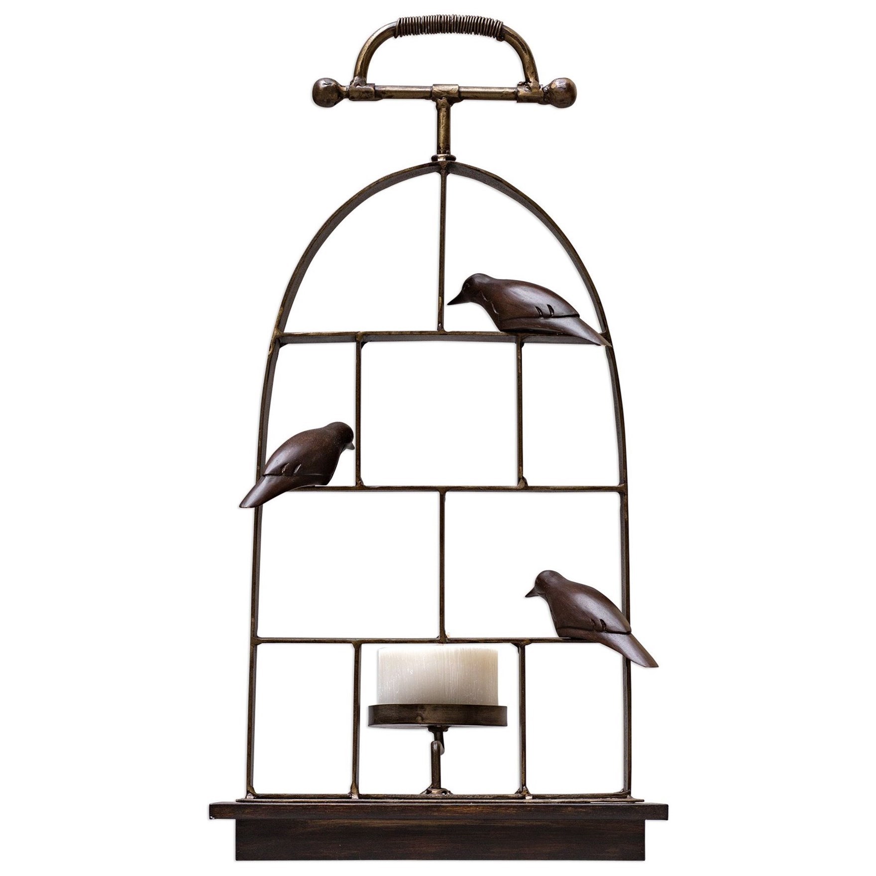 Uttermost Accessories Candle Holders 17104 Kase Gunmetal
