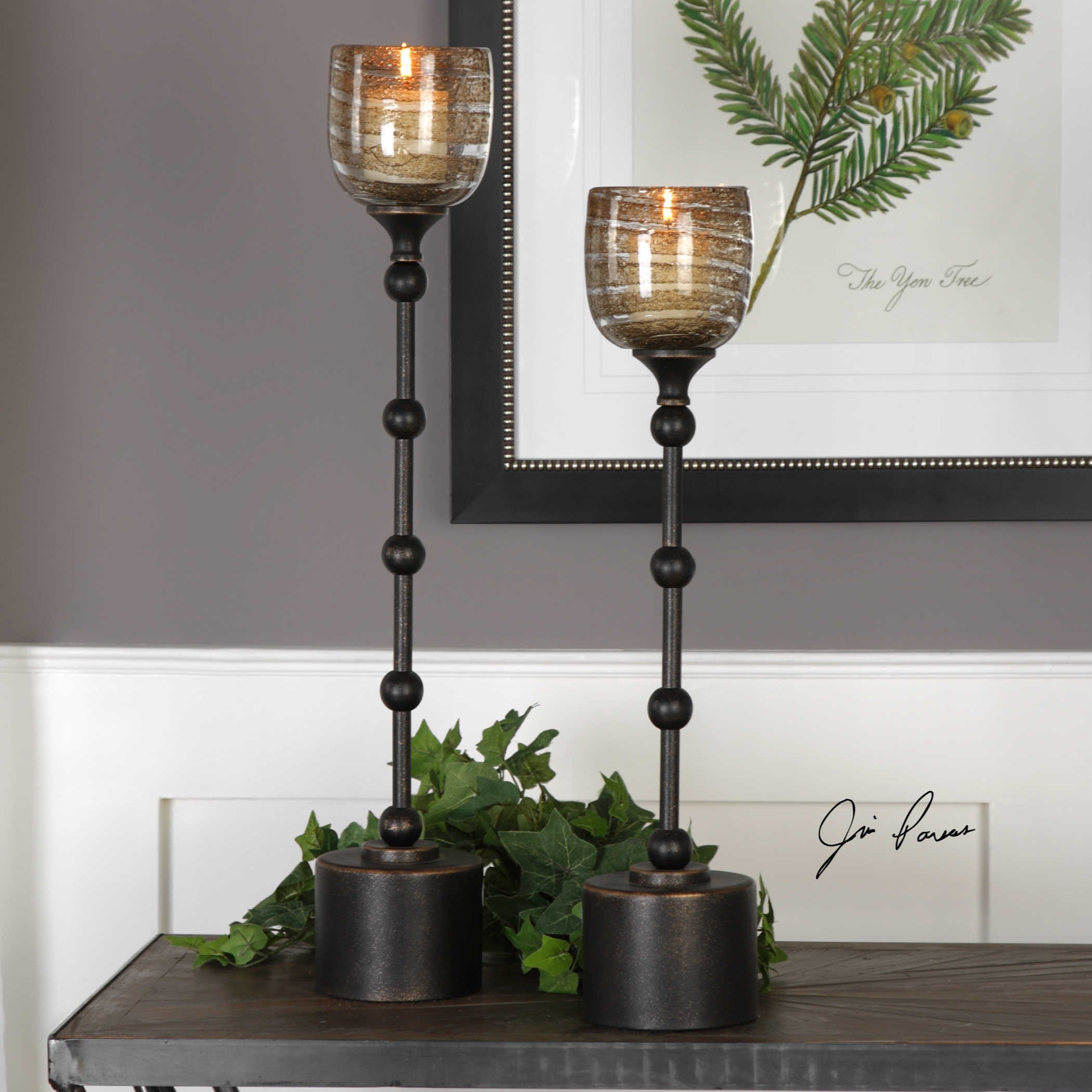 Uttermost Accessories Candle Holders 18800 Lula Oil Rubbed
