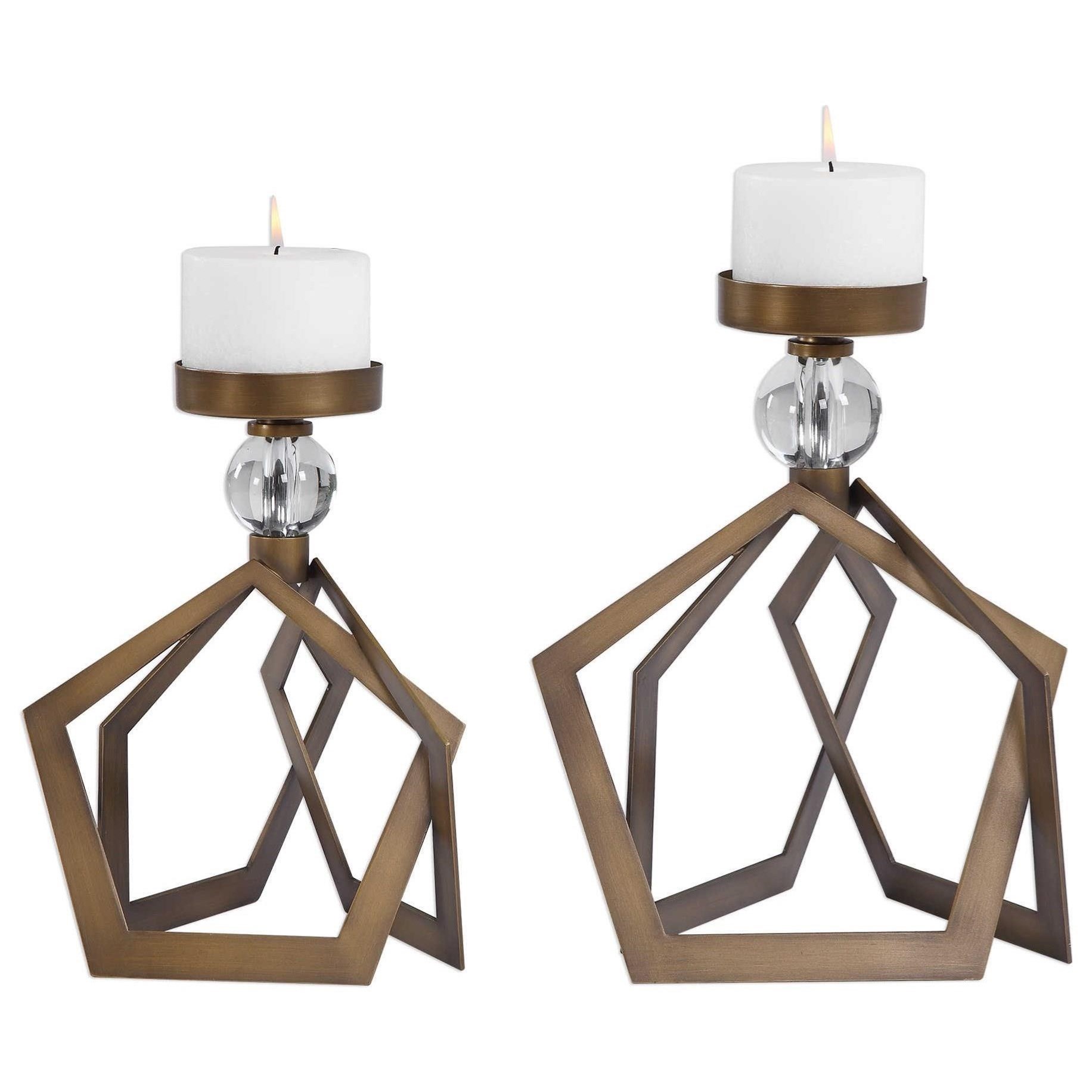bronze candle holders