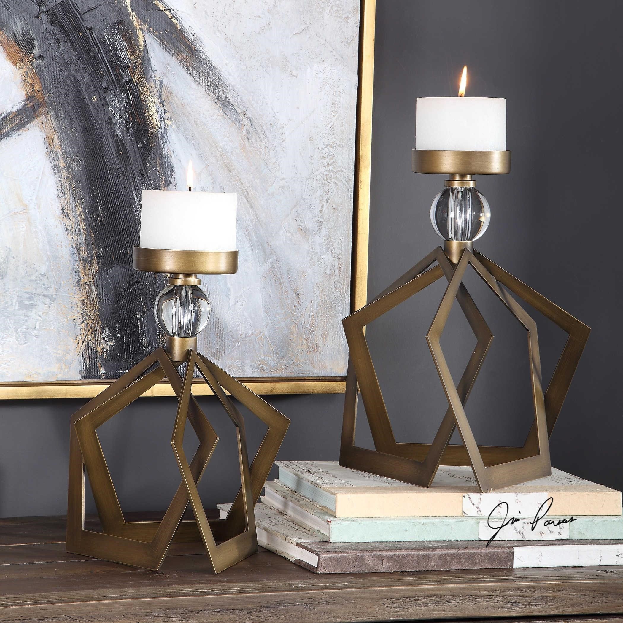 bronze candle holders