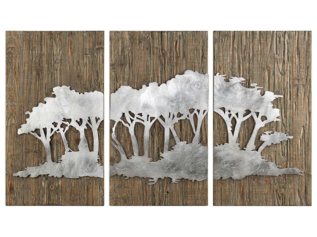 Uttermost Alternative Wall Decor Safari Views Silver Art Set Wall Decor Safari Views Silver Art