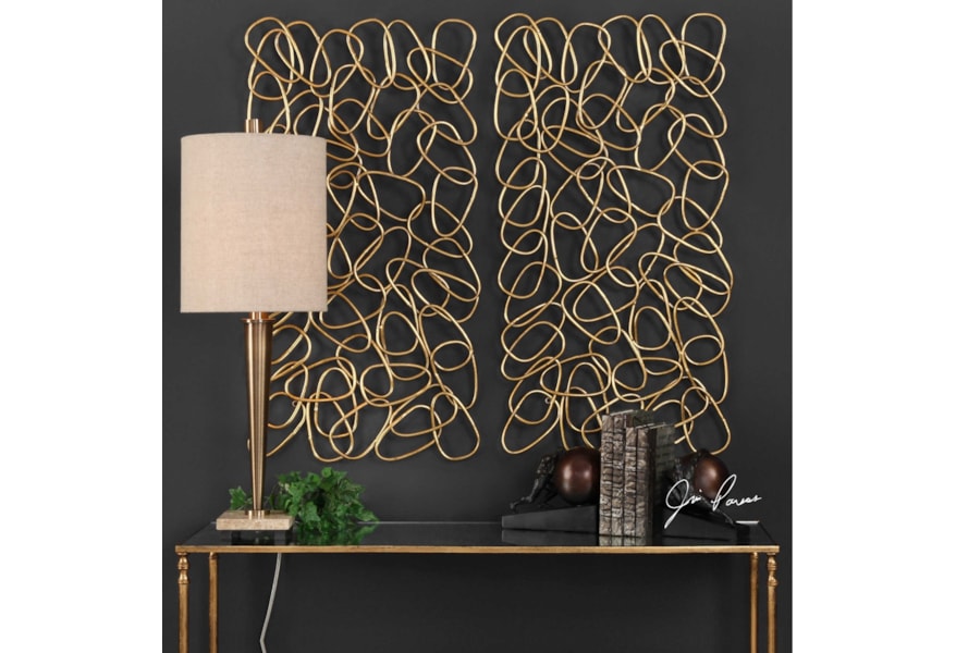 Uttermost Alternative Wall Decor 04124 In The Loop Gold Wall Art